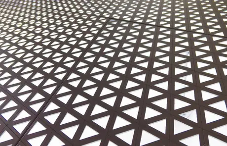 Tôle décorative en aluminium perforé AA6063 pour bardage de clôture