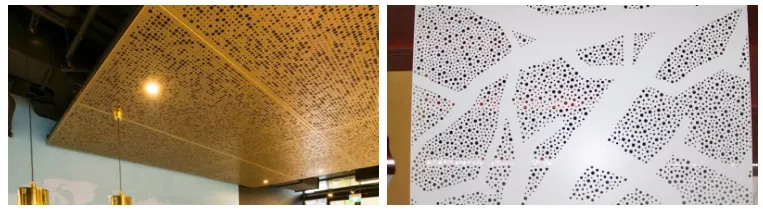 Panneau alu perforé AA6063 pour décoration intérieure — Foshan Qi Aluminum Decorative Materials Co. Ltd