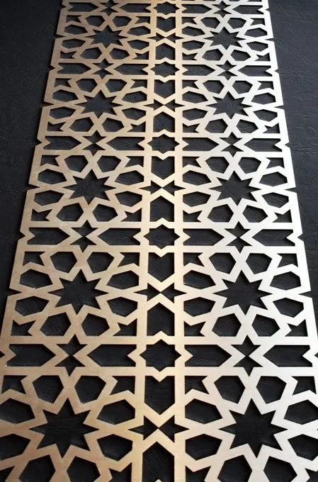 Design de panneau métallique décoratif architectural en laser découpé — Foshan Qi Aluminum Decorative Materials Co. Ltd