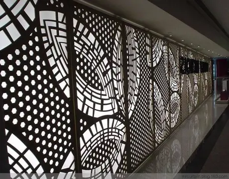 Panneau métallique façade à perforation alu, découpe CNC, feuille d’aluminium vue 5