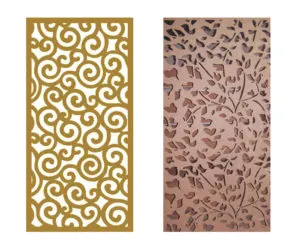 Panneaux en aluminium décoration murale intérieure beige — Foshan Qi Aluminum Decorative Materials Co. Ltd