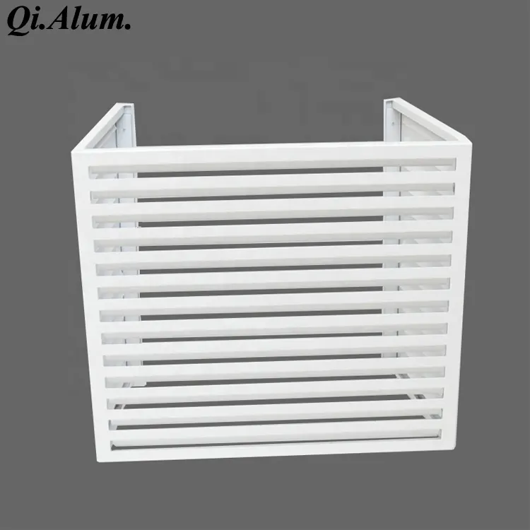 Feuilles de couverture d'air conditionné extérieure et intérieure en aluminium perforé à motif spécial — Foshan Qi Aluminum Decorative Materials Co. Ltd