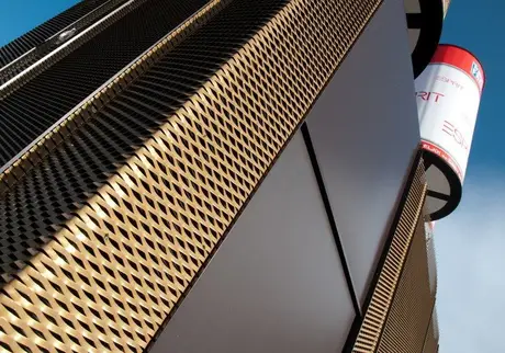 Feuille métallique en aluminium expansé revêtue de PVC décoratif