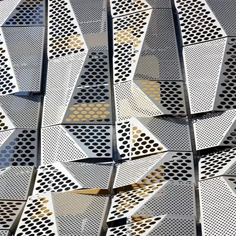 Panneaux muraux alu perforés laser découpés CNC pour décoration