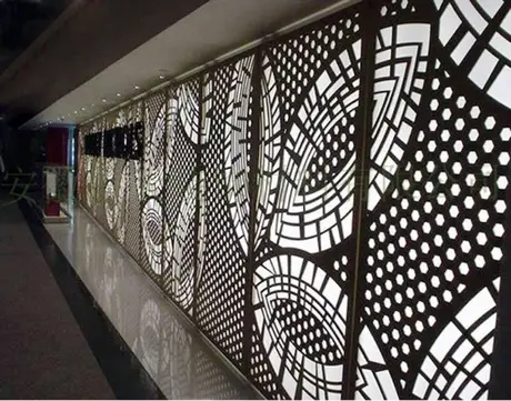 Panneaux pleins en aluminium plaqué métal pour décoration de mur extérieur