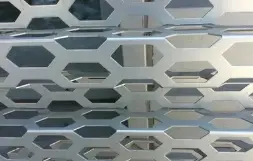 Feuille décorative perforée ignifuge pour intérieur, feuille décorative en aluminium pour bâtiment