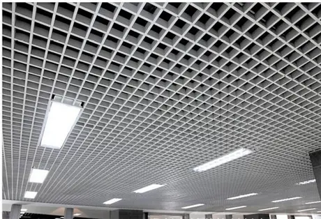 Plafond décoratif en aluminium AA1060, finition usinée, panneau de plafond métallique, résistant au feu