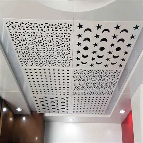 Méseau en aluminium expansé à motif hexagonal pour plafond de bâtiment