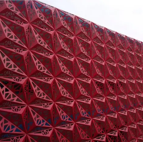Panneau de façade en aluminium perforé architectural AA3003