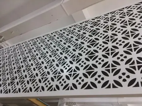Panneau en aluminium perforé à trous de percement 3D peint Akzo Nobel, Chine