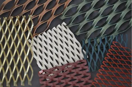 Feuilles de treillis métallique en aluminium pour décoration murale
