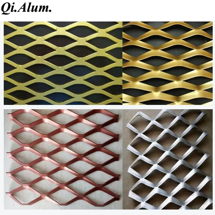 Panneaux de clôture en maille d'aluminium Alucobond — Foshan Qi Aluminum Decorative Materials Co. Ltd