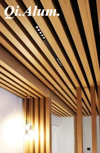 Panneaux décoratifs en aluminium U en alliage AA6063 pour plafond — Foshan Qi Aluminum Decorative Materials Co. Ltd