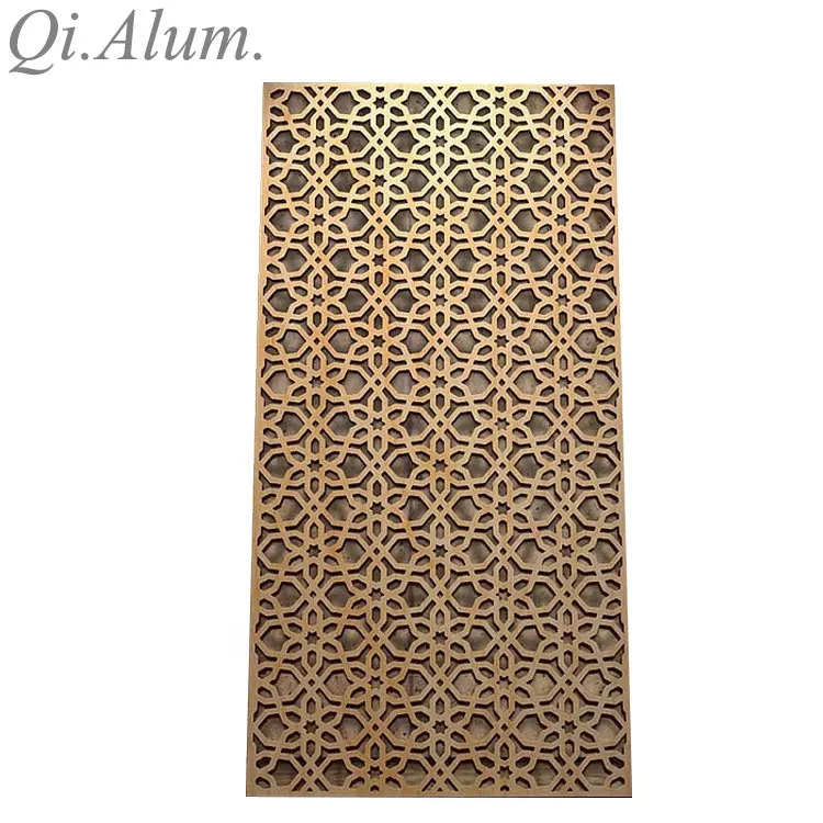 2020 Feuilles décoratives perforées en aluminium découpées par CNC, vente chaude — Foshan Qi Aluminum Decorative Materials Co., Ltd