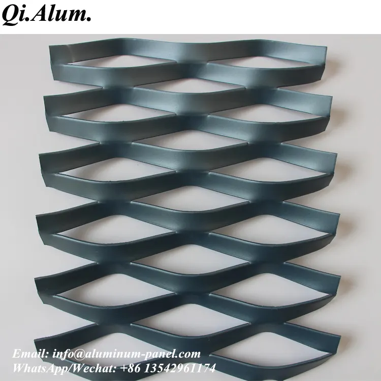 Panneau métallique décoratif en maille alu ignifuge extérieur — Foshan Qi Aluminum Decorative Materials Co. Ltd