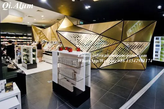 Tôles alu perforées AA1100 peintes PPG, feu résistant, tôles décoratives — Foshan Qi Aluminum Decorative Materials Co. Ltd