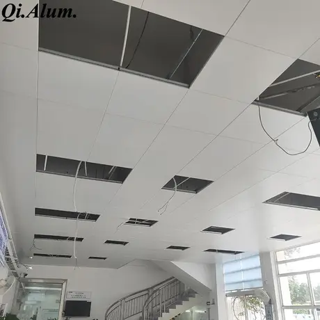 Panneaux de plafond en aluminium extérieur, panneau de plafond en aluminium perforé