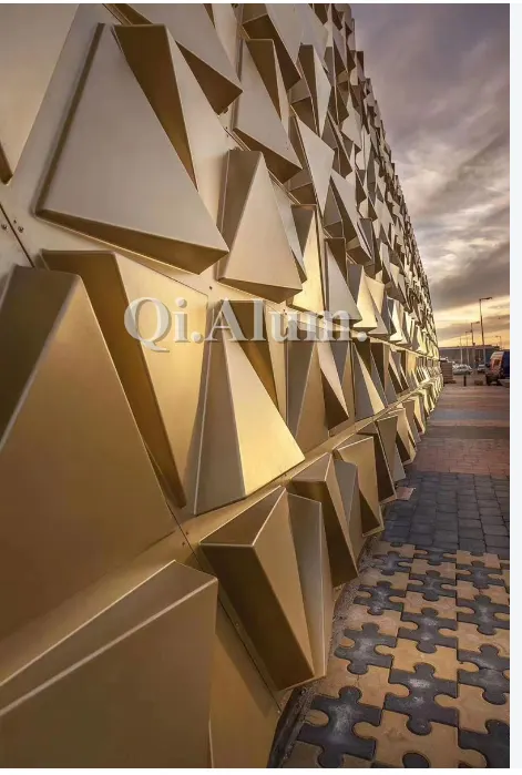 Panneau aluminium pour rideau extérieur — Foshan Qi Aluminum Decorative Materials Co. Ltd