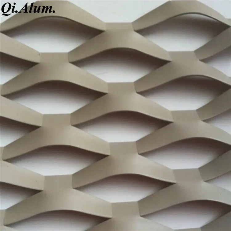Tôle en aluminium expansé revêtue en poudre polyester pour décoration extérieure AA5005 – Foshan Qi Aluminum Decorative Materials Co., Ltd