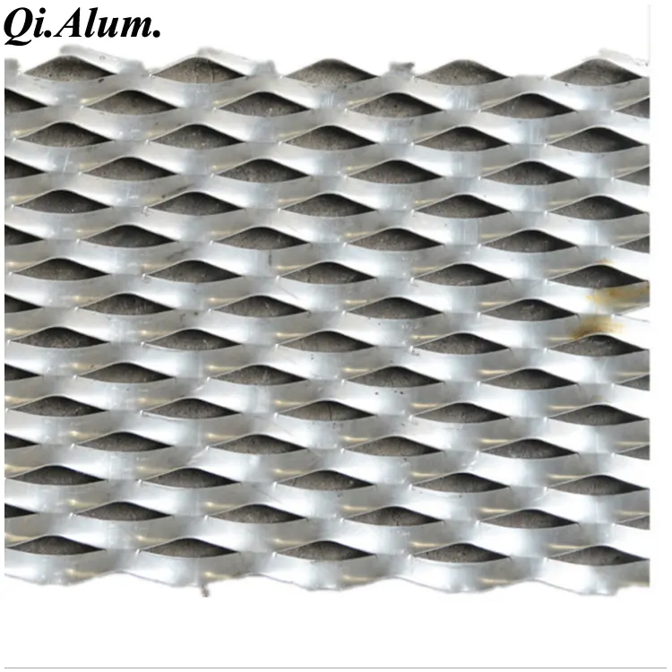 Feuille de métal perforé en aluminium enduit de poudre SDF pour clôture — Foshan Qi Aluminum Decorative Materials Co. Ltd