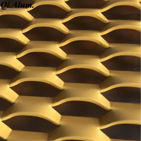 Panneaux de maille décorative en aluminium fini usine