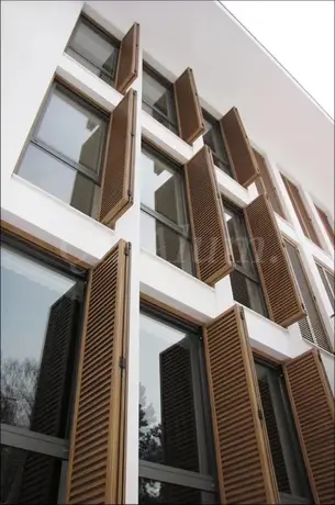 Volet de sécurité extérieur en métal à profilage personnalisé, panneau à lames de ventilation