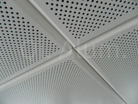 Vue extérieure décorative d'un panneau de façade architectural moderne en aluminium perforé solide 7