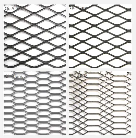 Main courante en métal perforé en aluminium inoxydable avec grillage haute sécurité en acier, revêtement poudre vue 5