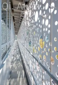 Planches de revêtement métallique panneaux perforés en aluminium découpés au laser revêtement expansé couverture de rideau de façade pour vue 4
