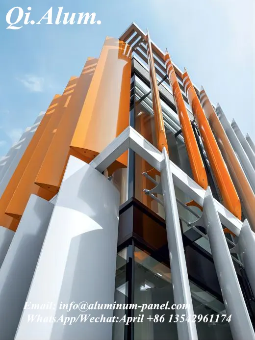 Panneaux décoratifs en aluminium pour lames extérieures — Foshan Qi Aluminum Decorative Materials Co. Ltd