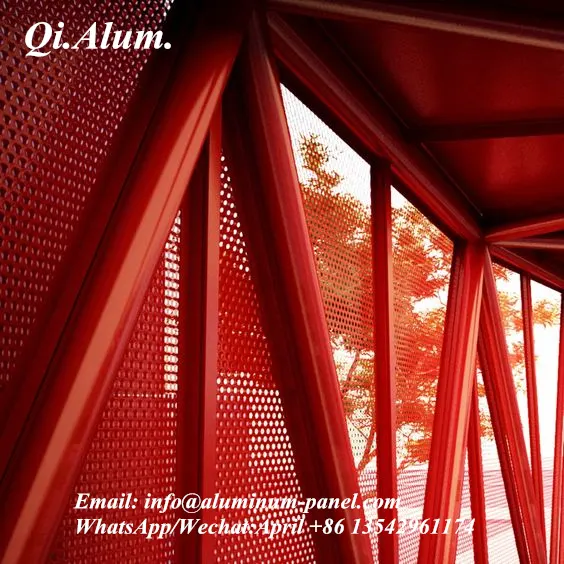 Panneaux aluminium perforés et panneaux muraux modernes en écran métallique - Foshan Qi Aluminum Decorative Materials Co., Ltd