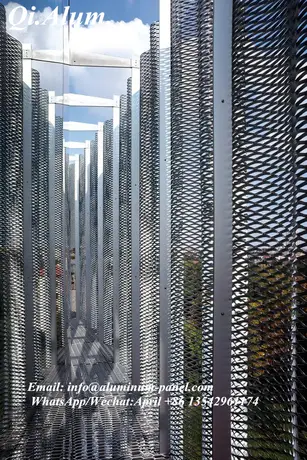 Possibilités infinies de la maille métallique en aluminium