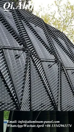 Méseau alu expansé pour surface décorative intérieure et extérieure