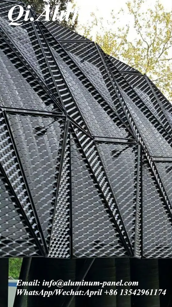 Mésh en aluminium expansé pour surface décorative intérieure et extérieure — Foshan Qi Aluminum Decorative Materials Co., Ltd