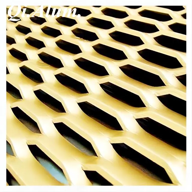 métal expansé revêtu de vinyle/métal expansé revêtu de PVC — Foshan Qi Aluminum Decorative Materials Co. Ltd