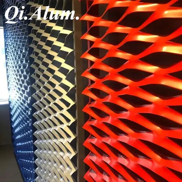 Méseau métallique en aluminium expansé — Foshan Qi Aluminum Decorative Materials Co., Ltd