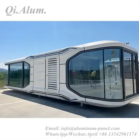 Maison de luxe en conteneur, cabane de luxe, petite maison, maisons préfabriquées modernes, hôtel capsule