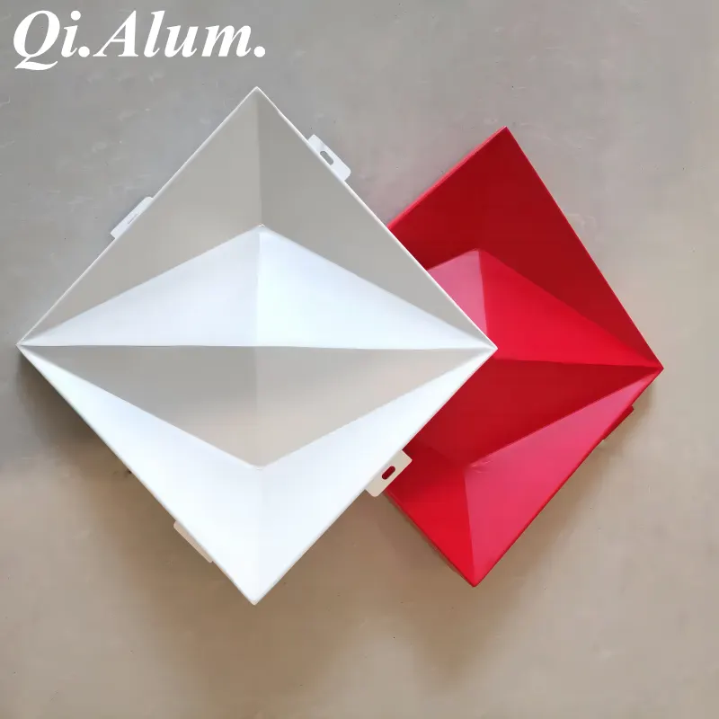 Nouveau design, panneau en aluminium 3D à texture métallique, matériaux de construction — Foshan Qi Aluminum Decorative Materials Co., Ltd