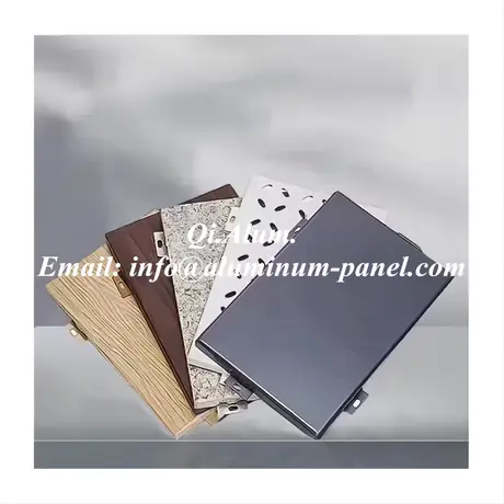 Revêtement décoratif en métal solide aluminium pour revêtement de façade mur rideau