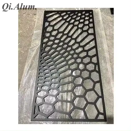 écran métallique en aluminium extérieur laser découpé décoratif extérieur