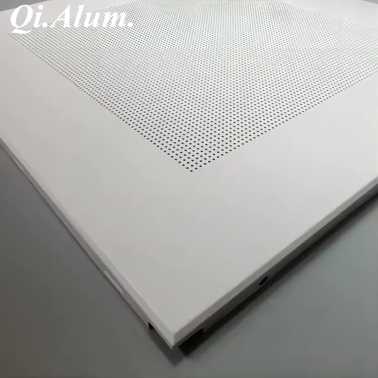 Plafond suspendu en aluminium - Nouveaux types de panneaux de faux plafond — Foshan Qi Aluminum Decorative Materials Co. Ltd