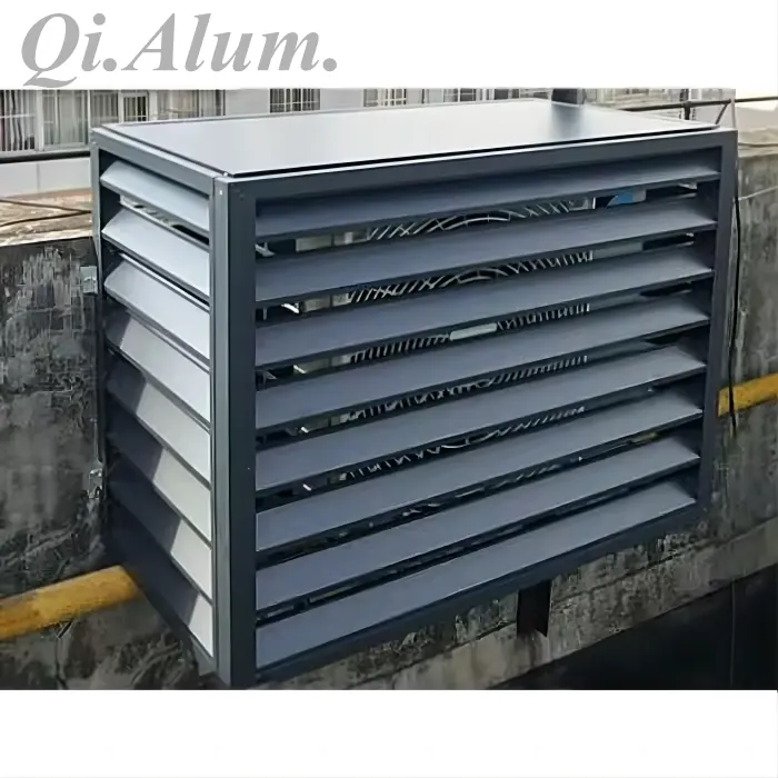 Grilles d'air modernes couverture protectrice décorative en aluminium pour extérieur — Foshan Qi Aluminum Decorative Materials Co. Ltd