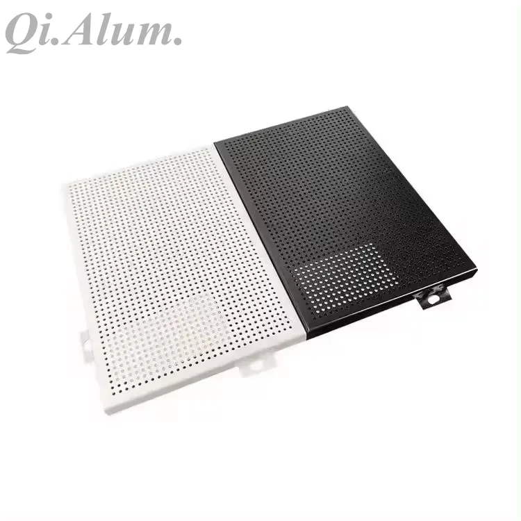 Panneaux circulaires incurvés en aluminium pour revêtement de façade extérieure — Foshan Qi Aluminum Decorative Materials Co. Ltd