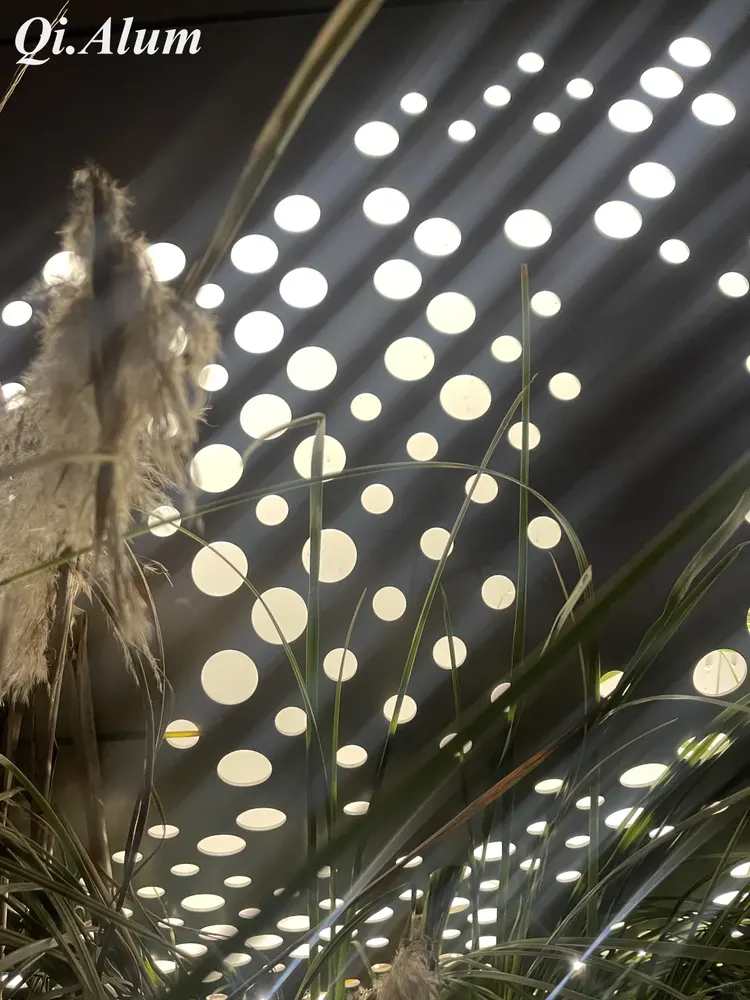 Éclairez votre vision avec des panneaux en aluminium perforé intégrant des LED — Foshan Qi Aluminum Decorative Materials Co., Ltd