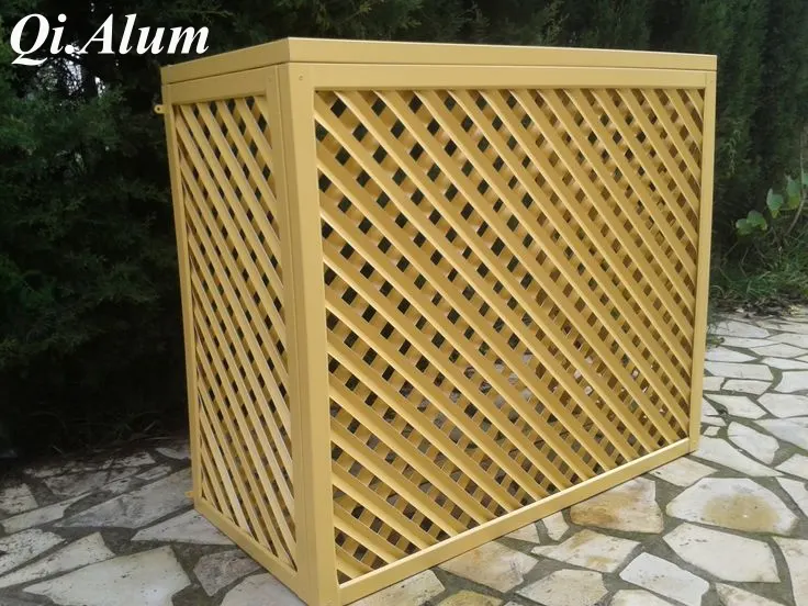 Coffrages ventilés personnalisés pour unités de climatisation — Foshan Qi Aluminum Decorative Materials Co. Ltd