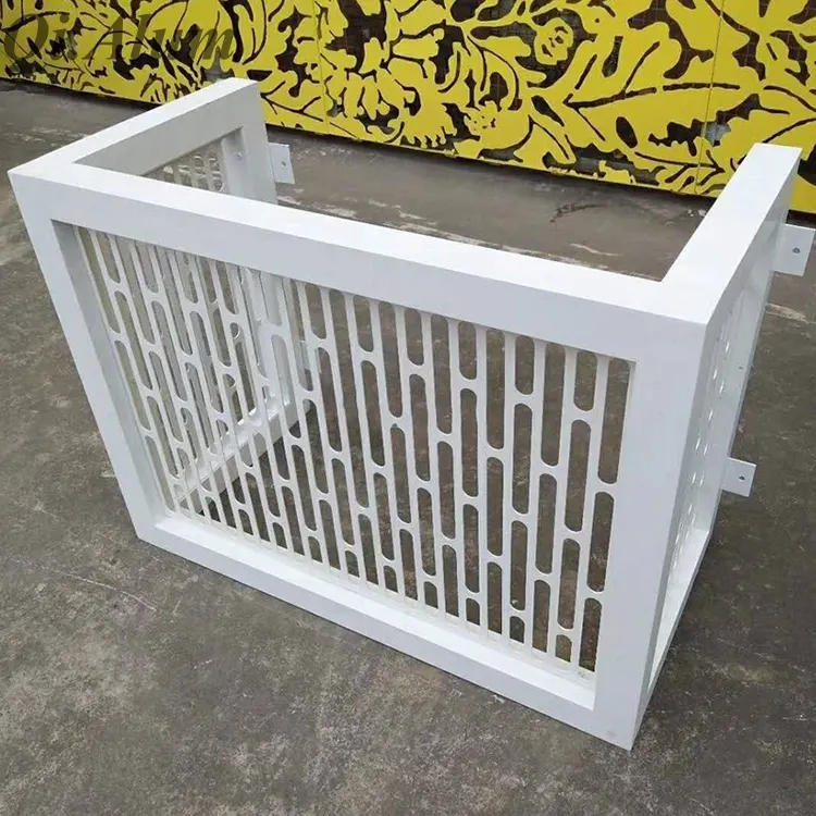 Habillages pour climatiseurs en aluminium pour une protection architecturale moderne — Foshan Qi Aluminum Decorative Materials Co. Ltd