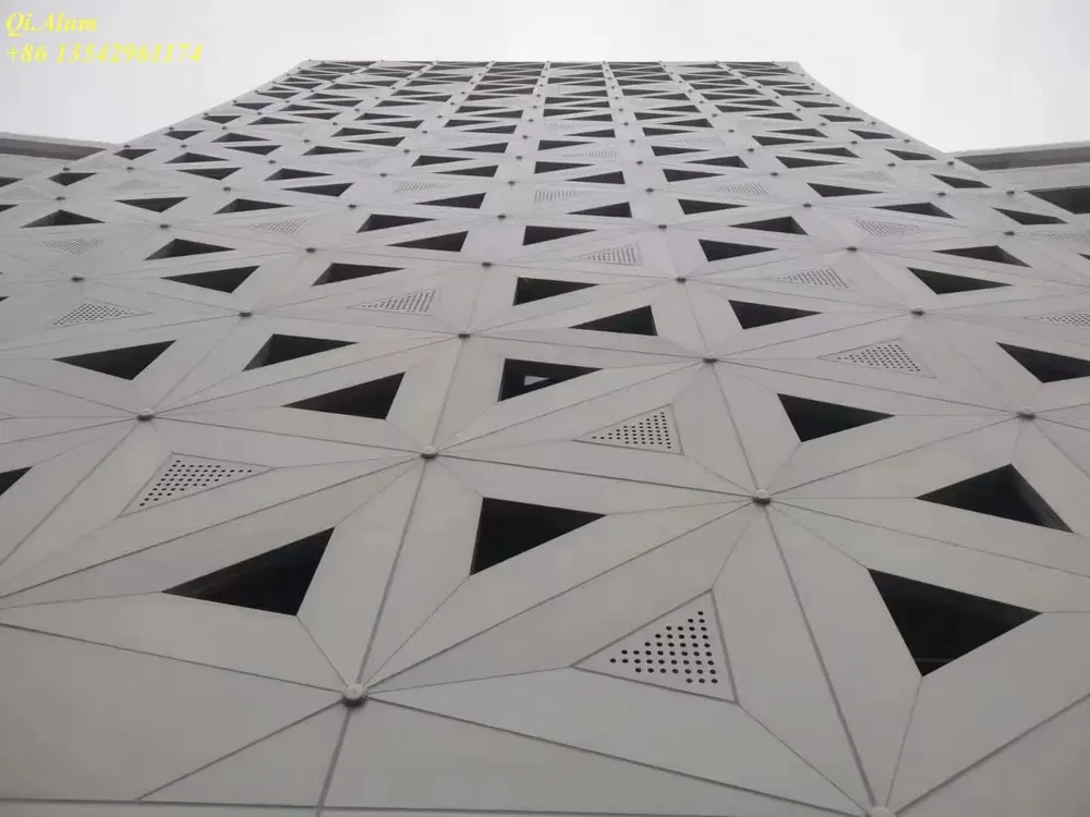 Panneaux de façade en aluminium massif pour l'architecture moderne — Foshan Qi Aluminum Decorative Materials Co. Ltd