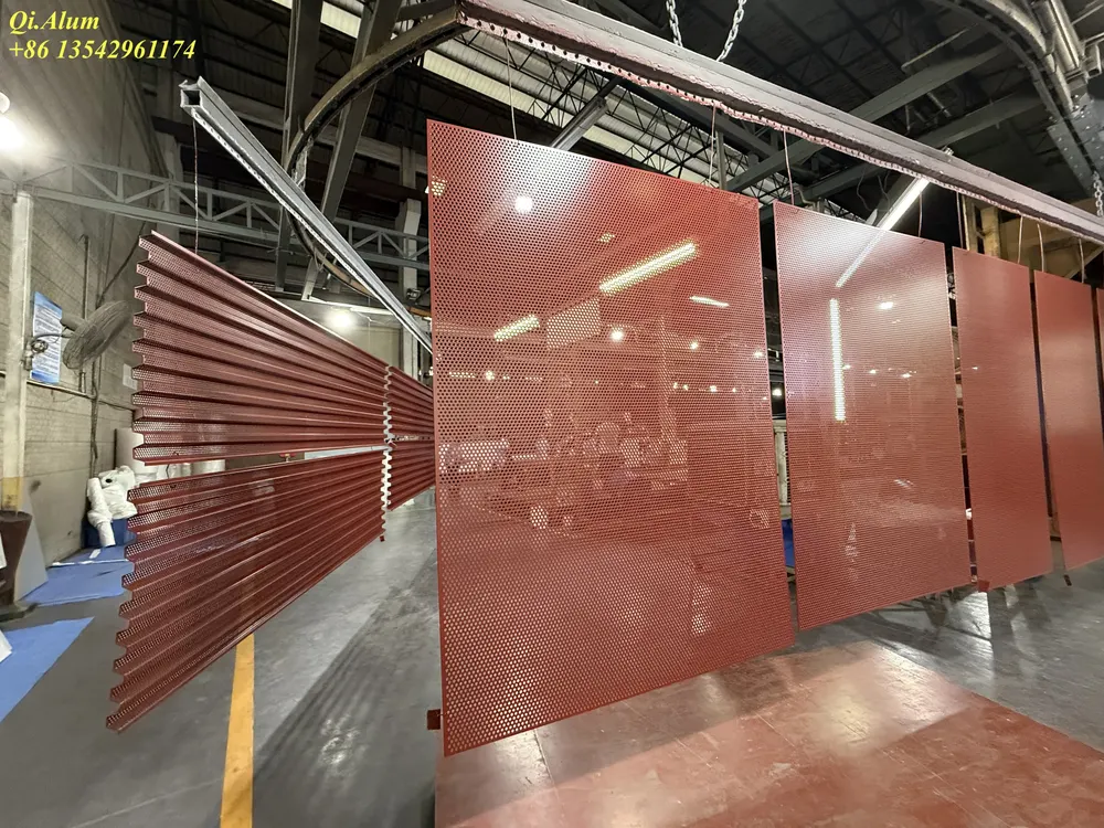 Panneau métallique perforé architectural — Foshan Qi Aluminum Decorative Materials Co. Ltd