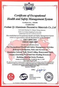 Certificat Qi Aluminum